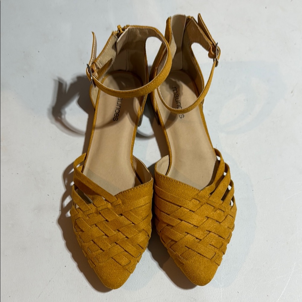Maurice’s Mustard Ankle Strap Women's Shoes
